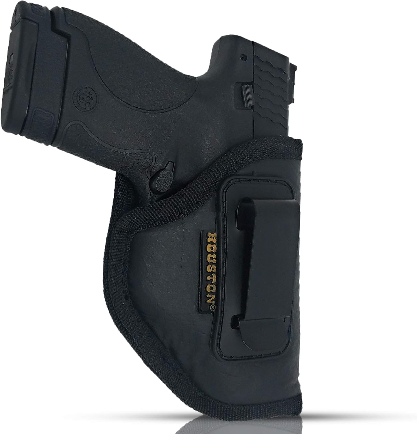IWB – Funda para pistola de Houston  Material suave de cuero ecológico oculto  Compatible con Glock 262733, Shield, XDS, Taurus 709, Taurus Pro C,