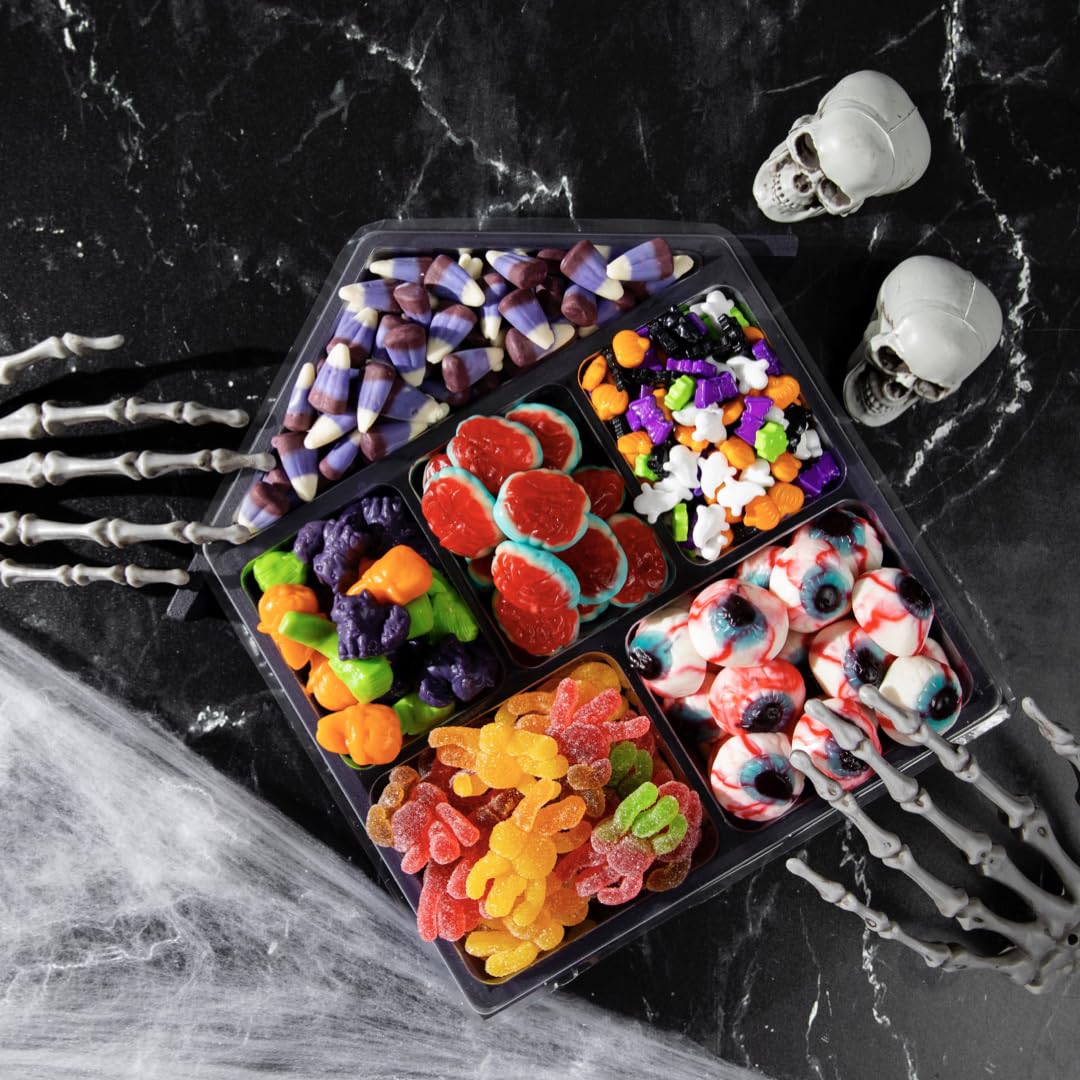 Purple Plum Caja de dulces de Halloween  Caja de regalo de dulces para todas las edades  Truco o trato de casa embrujada  Cesta de regalo de truco o