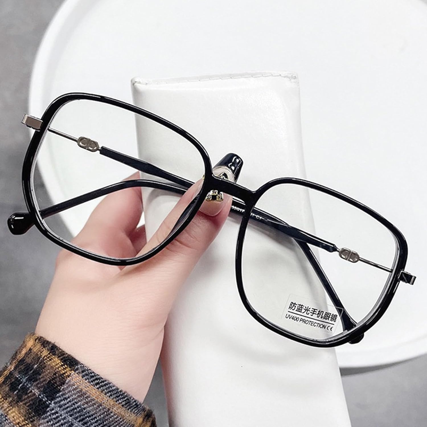 Glassesify – Gafas de lectura portátiles para mujer, antiluz azul, lentes de lectura ultra ligeras, grandes fram multifocales