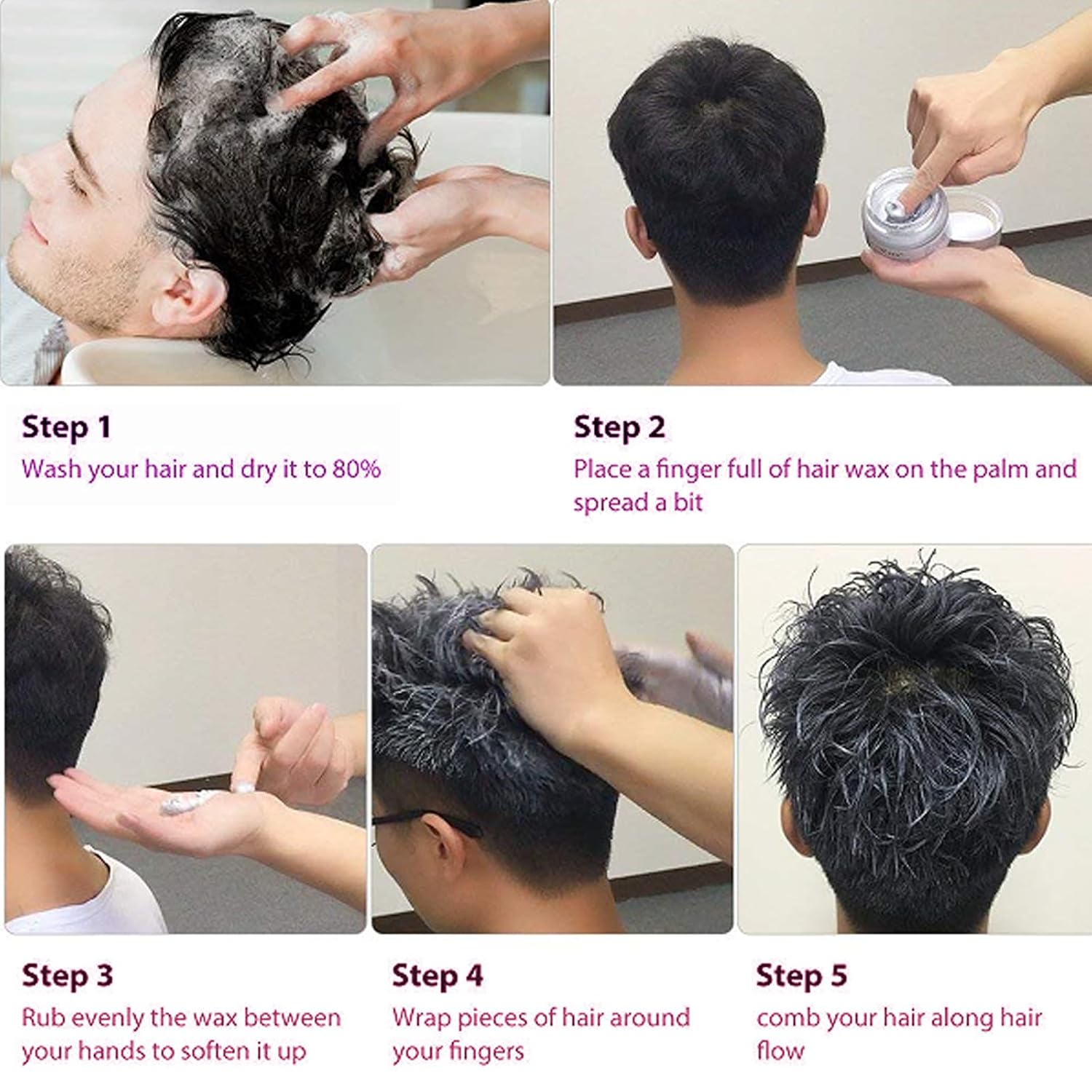 Color de cera temporal verde para el cabello, color verde en aerosol para el cabello, tinte de cera para el cabello, arcilla para peinar el cabello,
