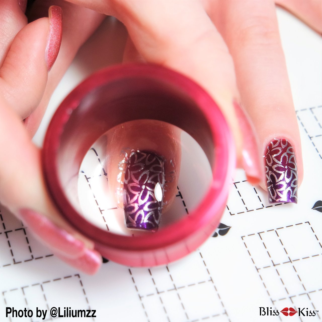 Bliss Kiss Stamp & Scrape – Set de estampadores de silicona para uñas