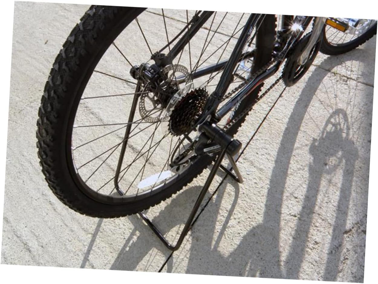 Kisangel Soporte de bicicleta de piso plegable para bicicleta vertical, soporte triangular para bicicleta de carretera, soporte para reparación de