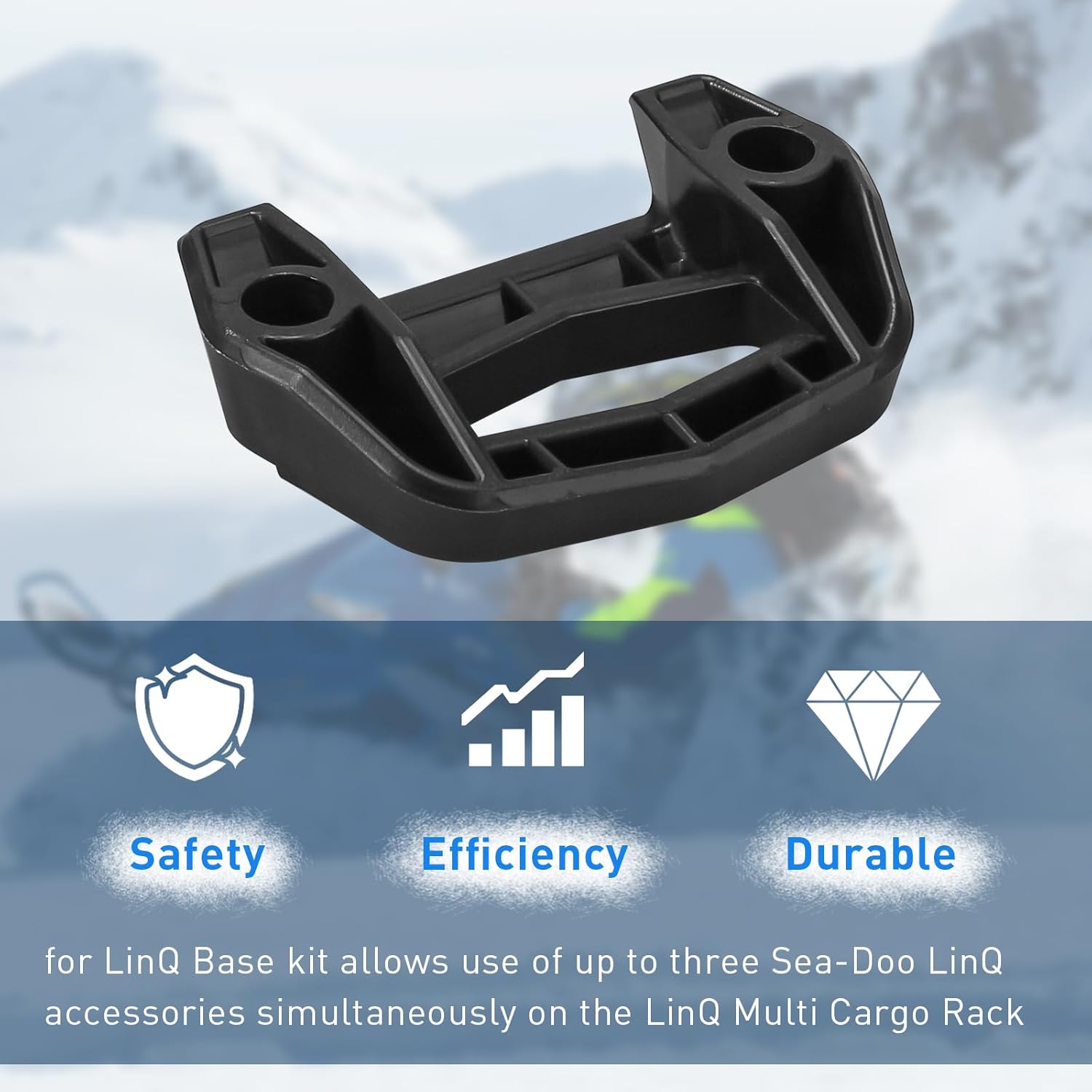 ArrogantF Accesorios de base y hardware para Ski-Doo Linq, 860201806 Kit de base de carga compatible con todos los accesorios del sistema Linq,
