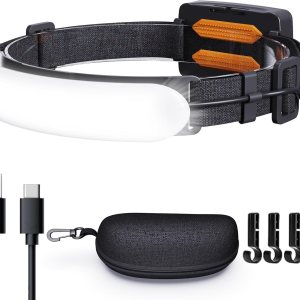 Linterna frontal recargable, 5000 mAh, 1500 lúmenes, lámpara LED de haz ancho súper brillante, luz de casco duro, faros delanteros para frente, Linterna frontal recargable, 5000 mAh, 1500 lúmenes, lámpara LED de haz ancho súper brillante, luz de casco duro, faros delanteros para frente,