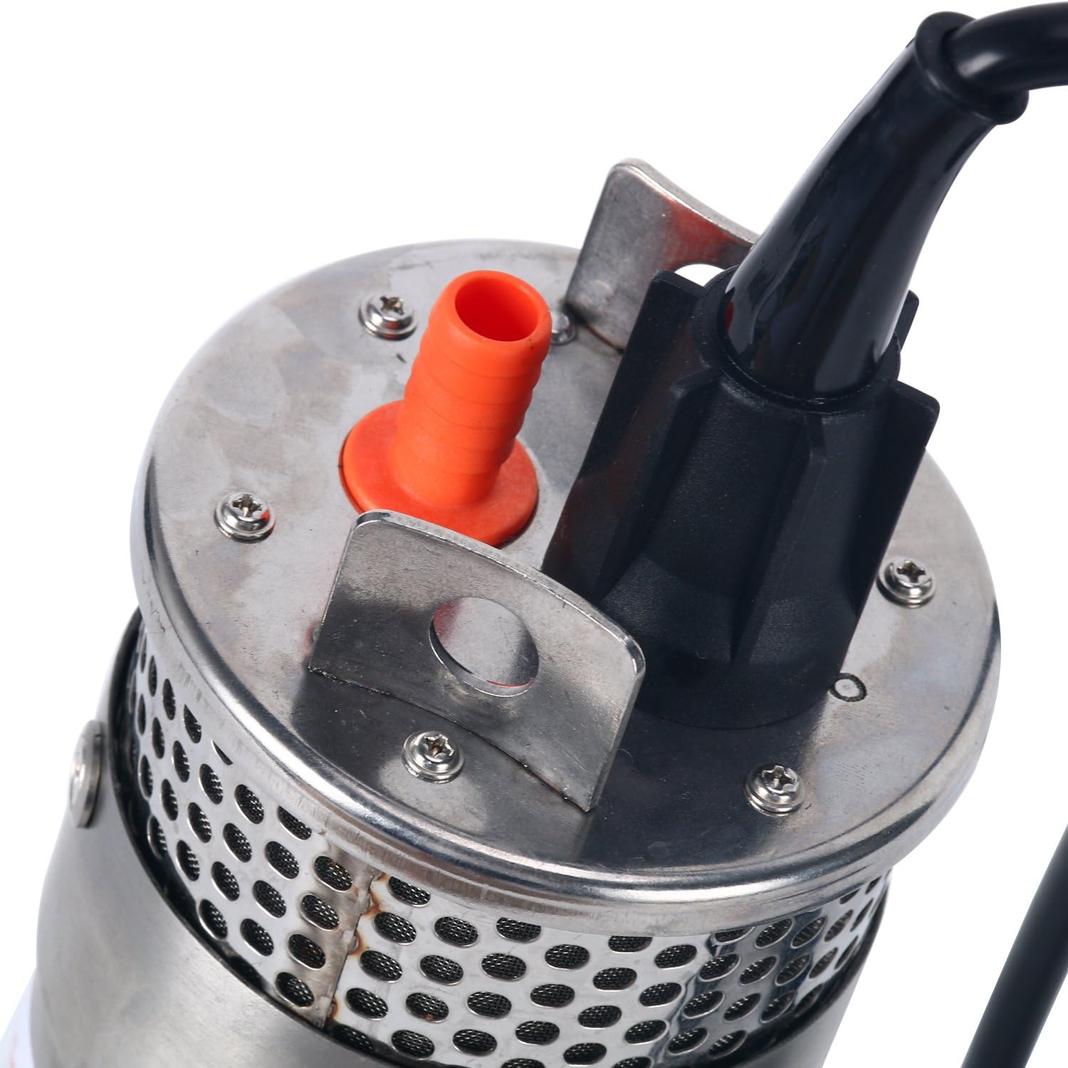 Amarine – Bomba de agua sumergible de 24 V CC para pozos profundos, 3.2 GPM 4 pulgadasenergía alternativa con batería solar de acero inoxidable,
