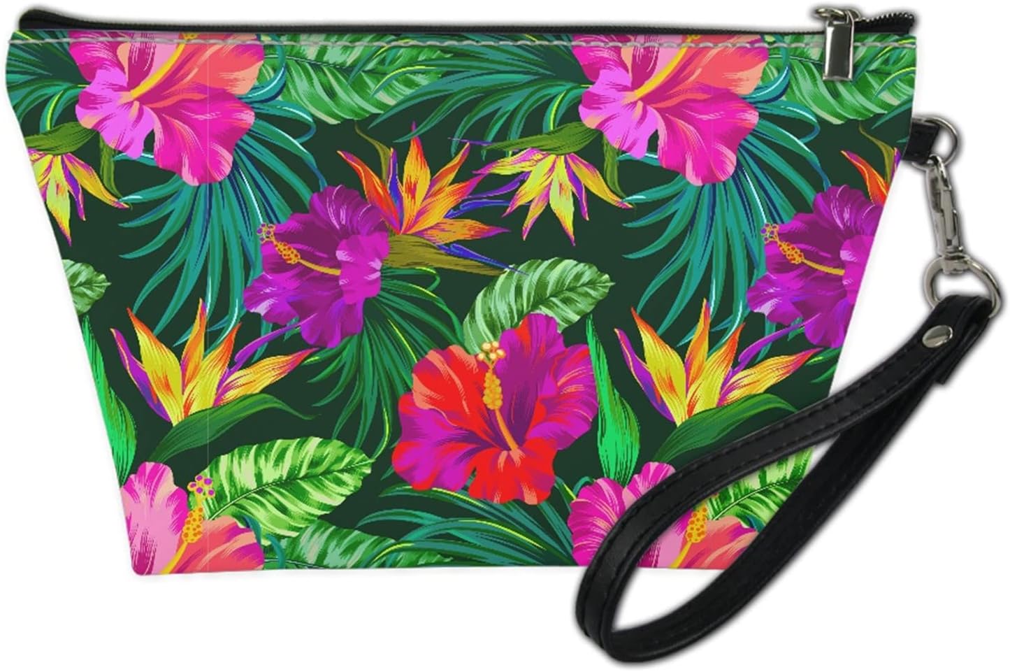 Bolsas de cosméticos de flores de mandala para mujer, con cremallera, bolsa de maquillaje de viaje, espaciosa, bolsa organizadora de artículos de