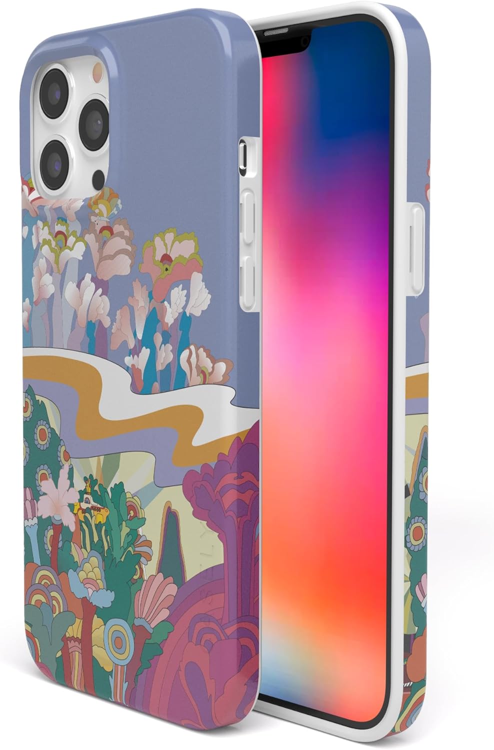 Casely Funda diseñada para iPhone 13 Pro  Beatles  Beneath The Waves  Yellow Submarine  Funda clásica compatible con MagSafe