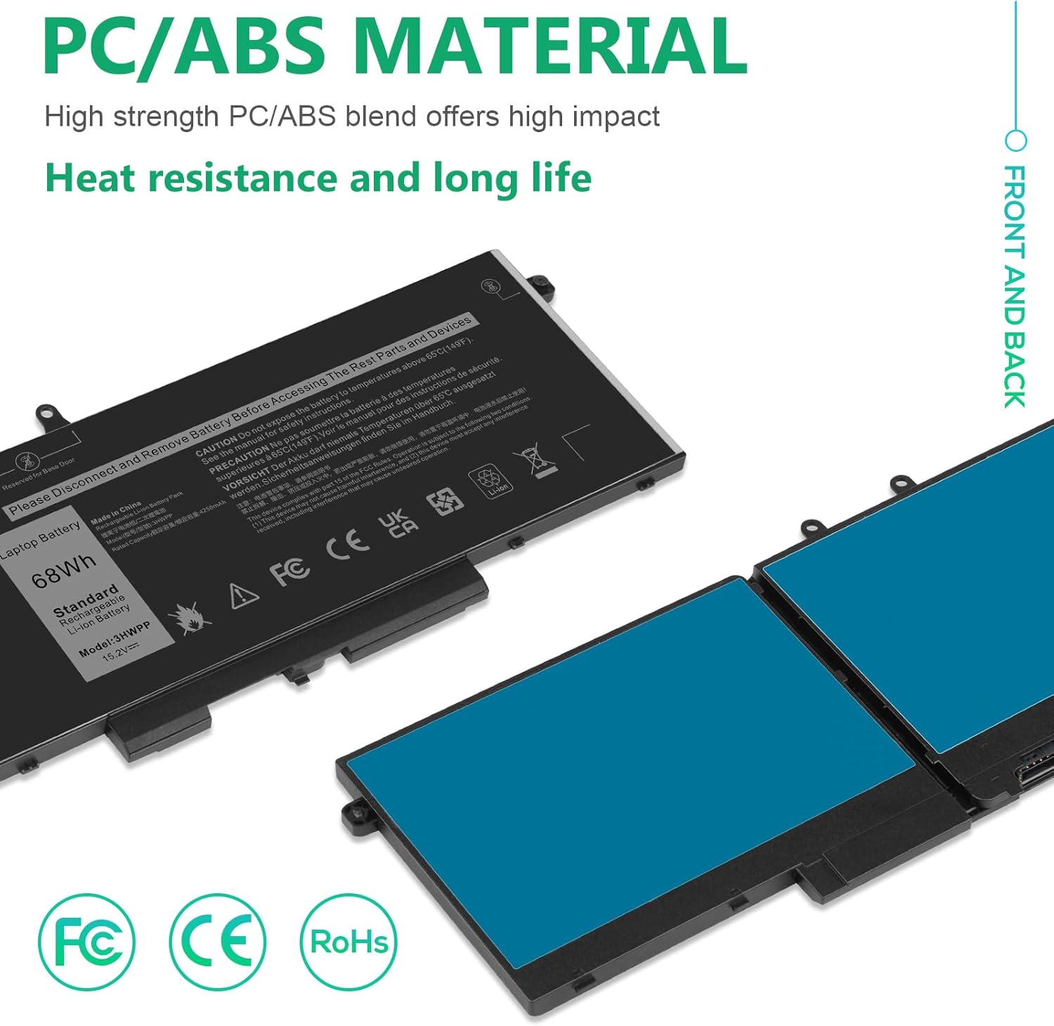 Fancy Buying 3HWPP – Batería para laptop Dell Latitude 5401 5410 5411 5501 5510 5511 Precisión 3541 3551 INSPIRON 7706 2 en 1 INSPIRON 17 75007506 2
