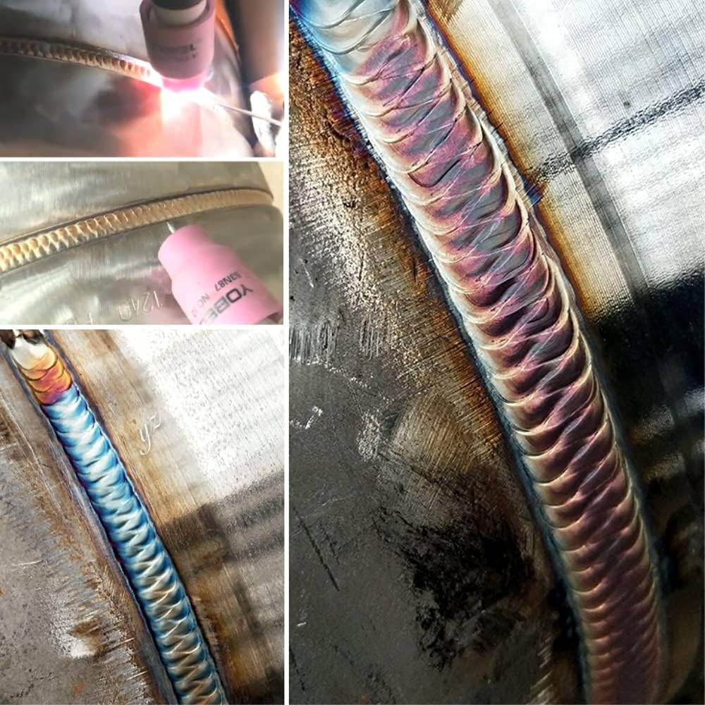 Juego de 10 varillas de soldadura de arco de argón para soldadura de arco de tungsteno para soldadura de hierro inoxidable WT20 varillas de