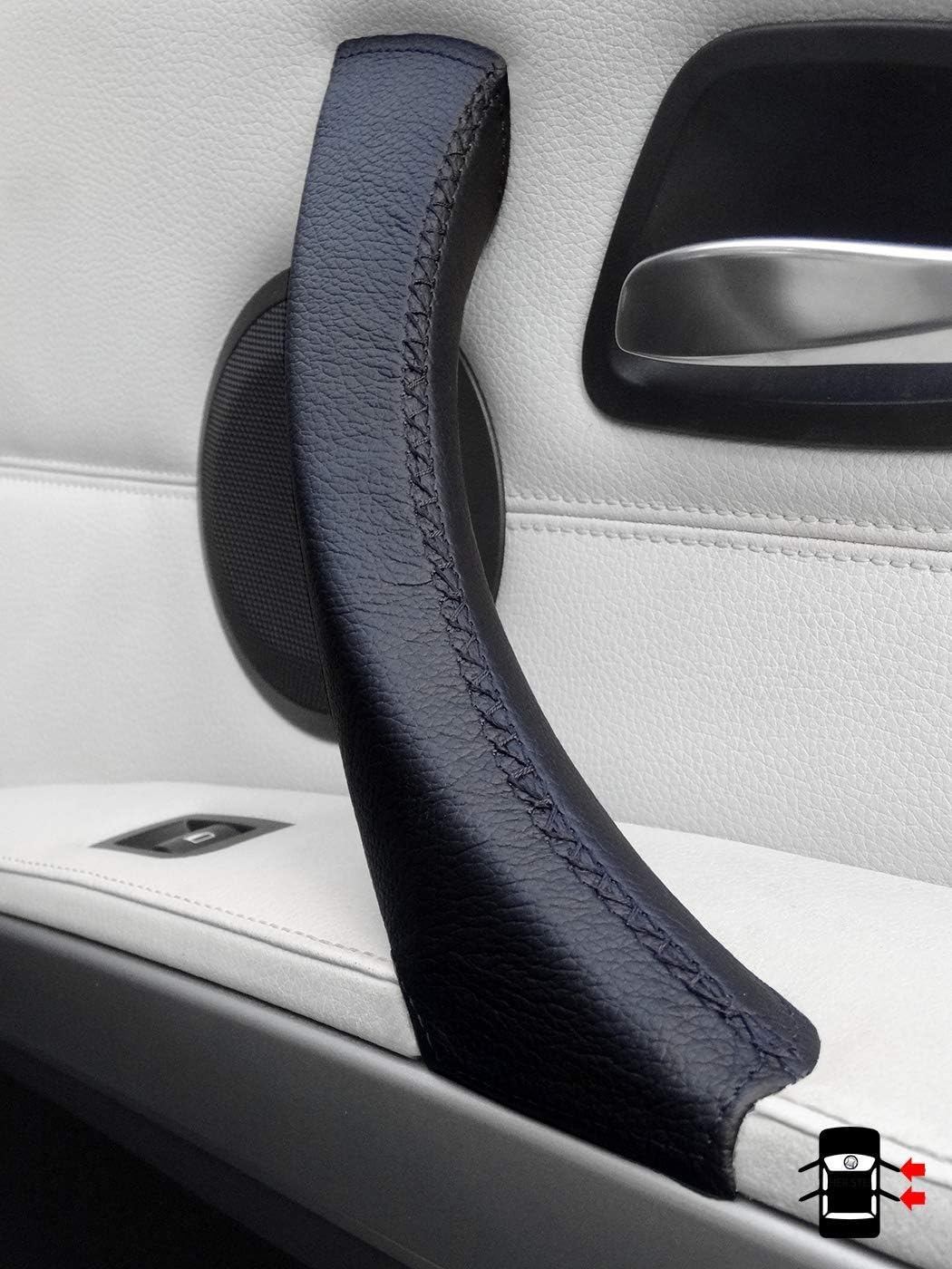 3 Series M Performance Interior Parts – Funda de cuero para manijas de puerta interior – Funda de repuesto original para manija de puerta del