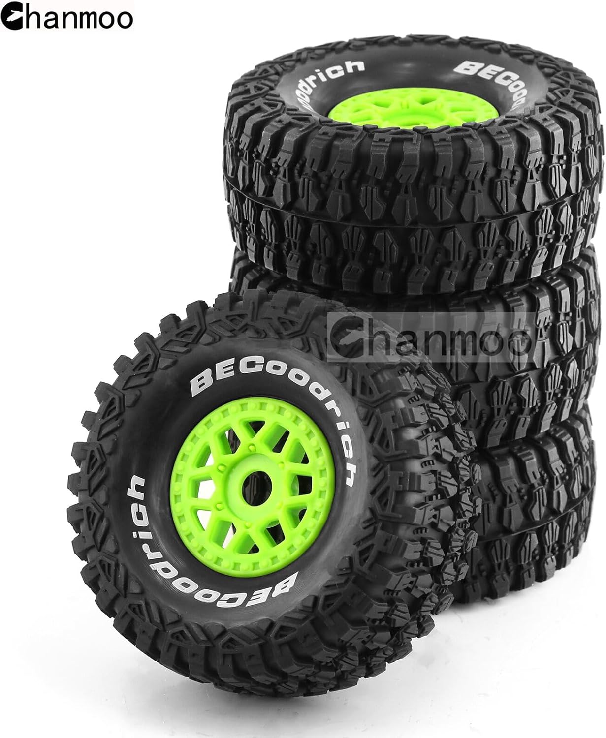 17 18 RC Short Course Truck Buggy Neumáticos y ruedas de 0.669 in Hex OD 5.315 in Neumáticos todoterreno para 17 18 Escala RC Off-Road Truck Car HSP