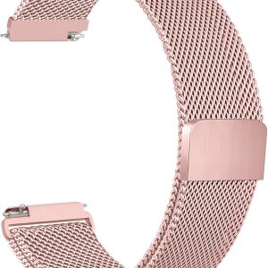 Amzpas Correa de reloj de metal de liberación rápida de 0.787 in 0.866 in, correa de reloj de acero inoxidable, correa de repuesto magnética de Amzpas Correa de reloj de metal de liberación rápida de 0.787 in 0.866 in, correa de reloj de acero inoxidable, correa de repuesto magnética de