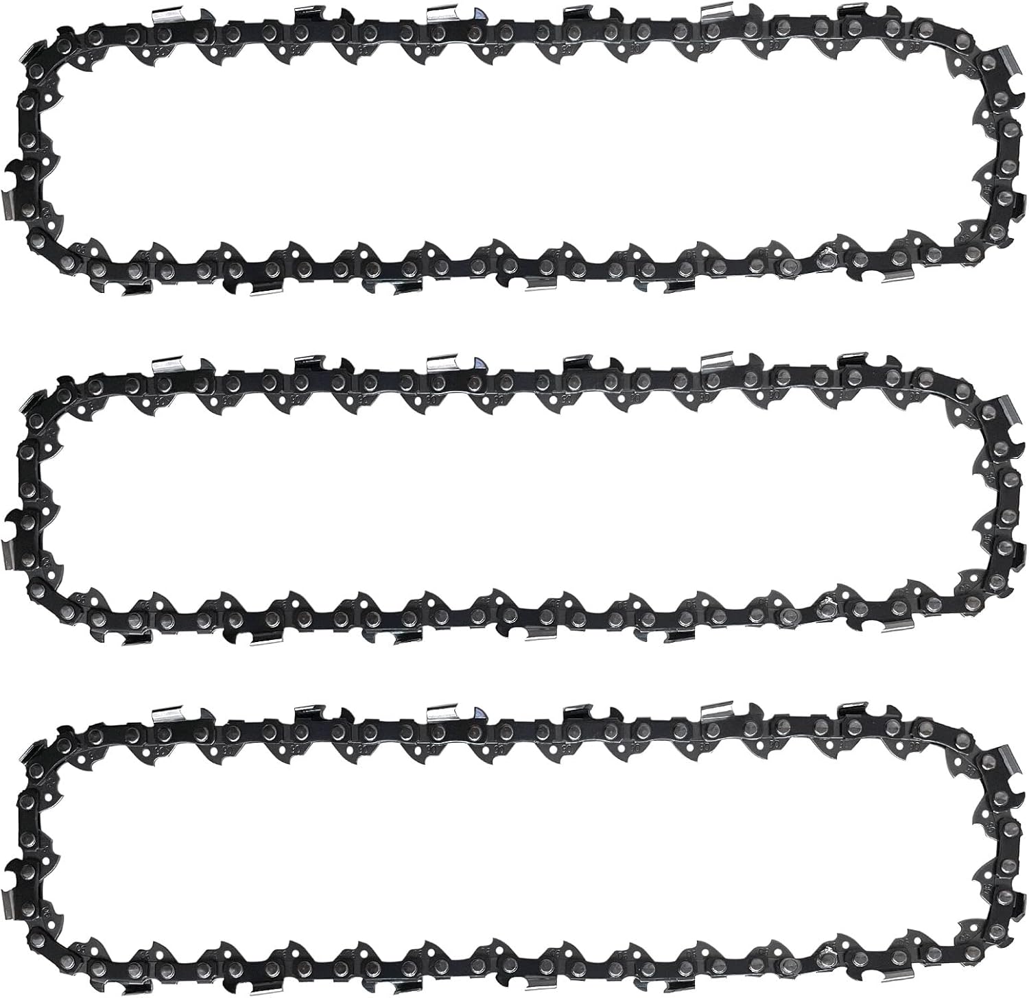 3 cadenas de motosierra de 10 pulgadas, cadena de repuesto para motosierra inalámbrica Black & Decker LCS1020 LCS1020B 20V Max, cadena de 10