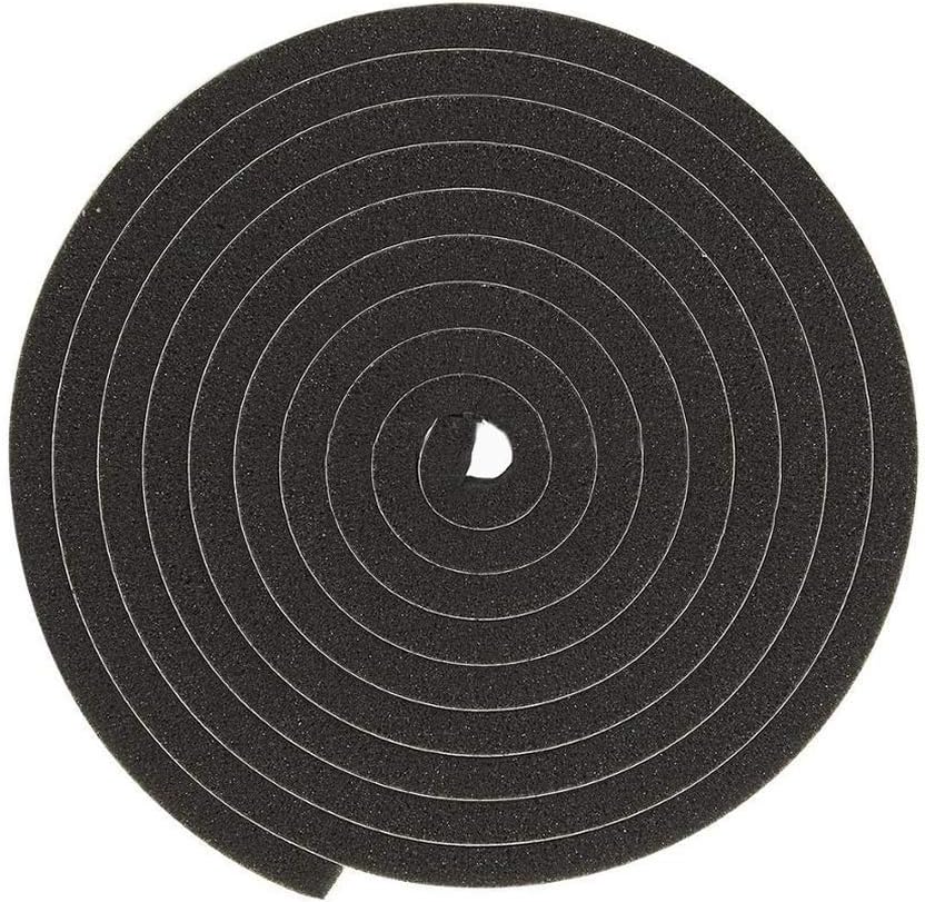 Dualplex – Rollo de tira de espuma de neopreno, 2 pulgadas de ancho x 10 pies de largo x 116 pulgadas de grosor, sellado contra la intemperie,