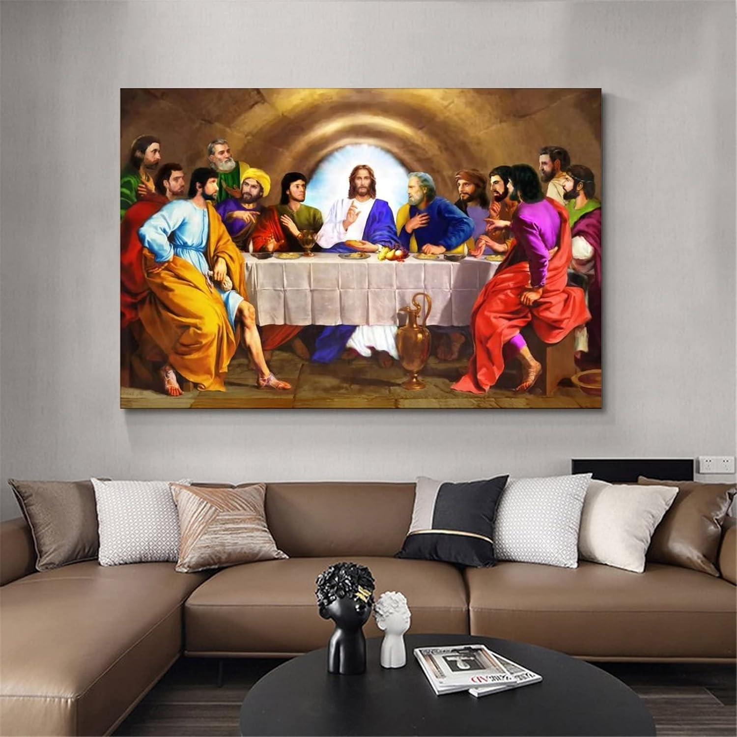 VJS Póster de The Last Supper – Póster artístico de pared y arte de pared, póster moderno para decoración de dormitorio familiar, 16 x 24 pulgadas