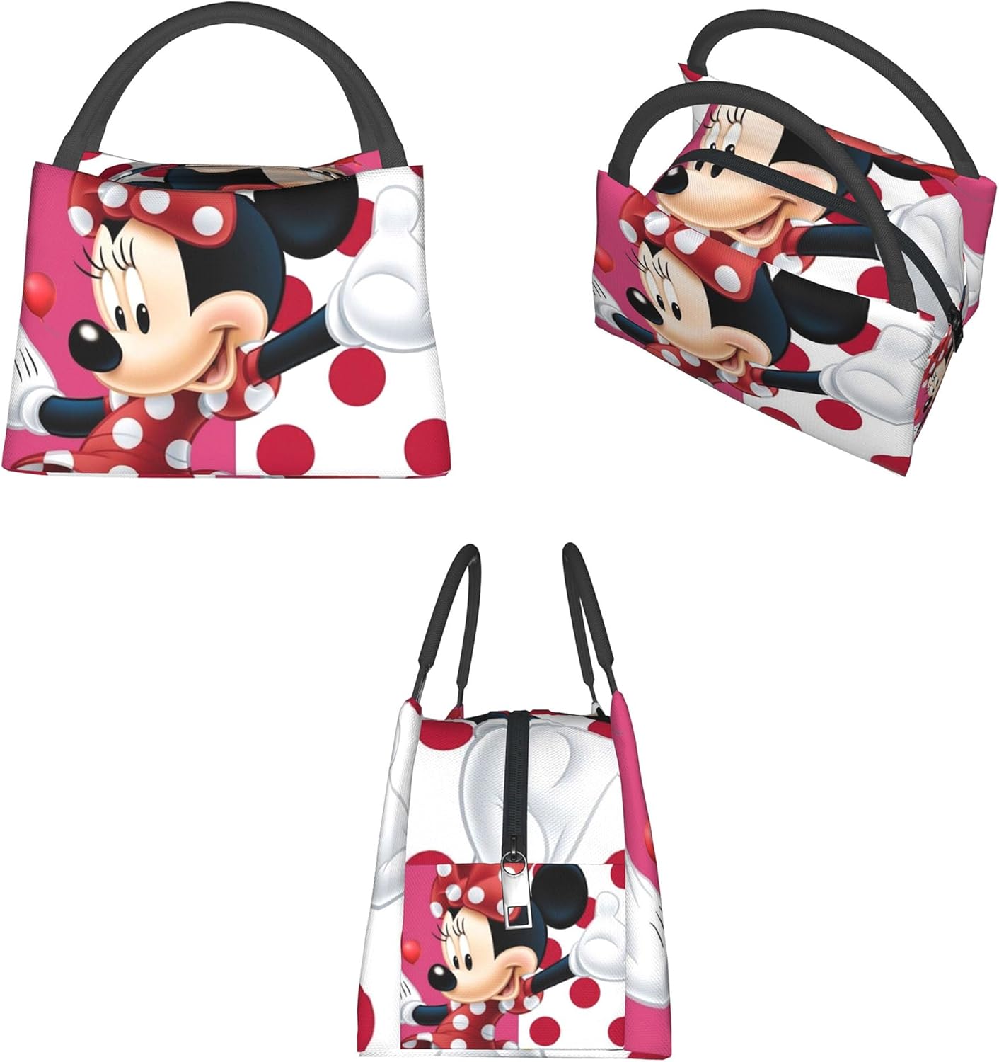 Lonchera de dibujos animados para mujer, reutilizable, aislada, para oficina, trabajo, picnic, senderismo