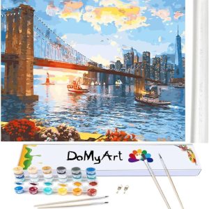 DoMyArt Kit de pintura acrílica por números sobre lienzo para adultos principiantes, manualidades para adultos, proyecto de pintura de arte DoMyArt Kit de pintura acrílica por números sobre lienzo para adultos principiantes, manualidades para adultos, proyecto de pintura de arte