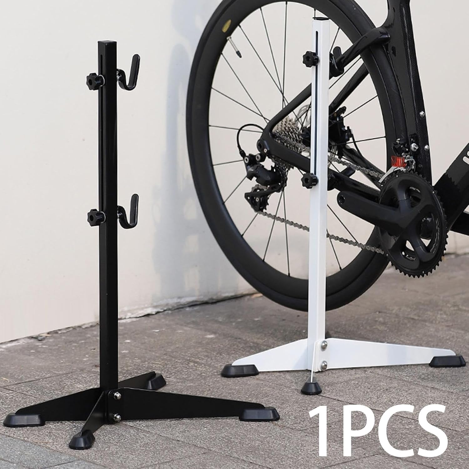 kowaku Soporte de reparación de bicicletas, soporte de trabajo para estacionamiento, antideslizante, multifuncional, ajuste de altura para