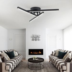 Candelabros negros modernos, lámpara LED de 3 luces, lámparas contemporáneas para comedor, sala de estar, isla de cocina, 30 W, color negro Candelabros negros modernos, lámpara LED de 3 luces, lámparas contemporáneas para comedor, sala de estar, isla de cocina, 30 W, color negro