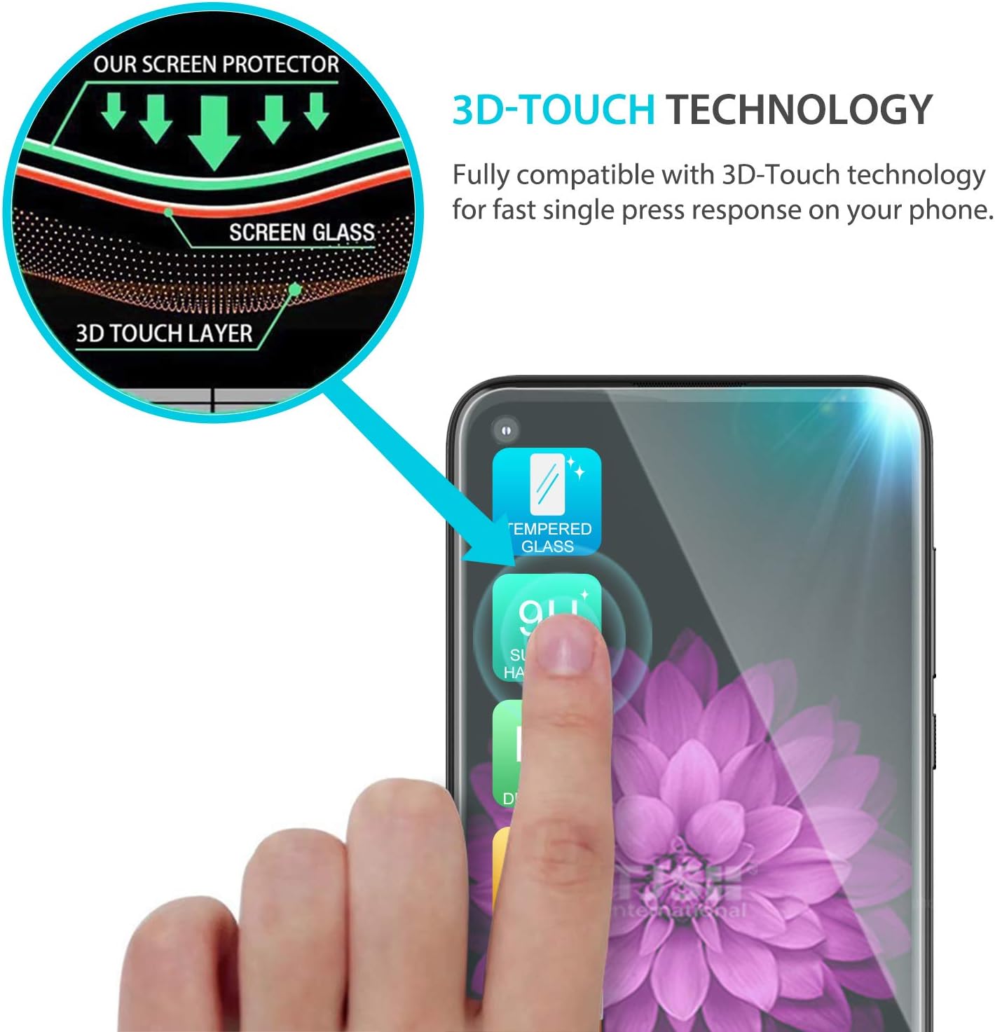 TJS Funda compatible con Motorola Moto G Pure 2021, Moto G Power 2022, con protector de pantalla de vidrio templado, brillante escamas con purpurina