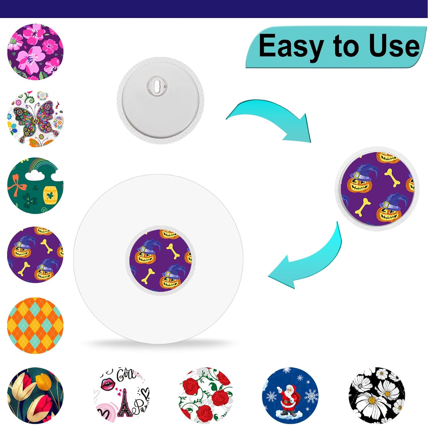 Libre 3 cubiertas de sensor y calcomanías de estilo libre para sensor Libre 3, parches adhesivos transparentes hipoalergénicos, impermeables y