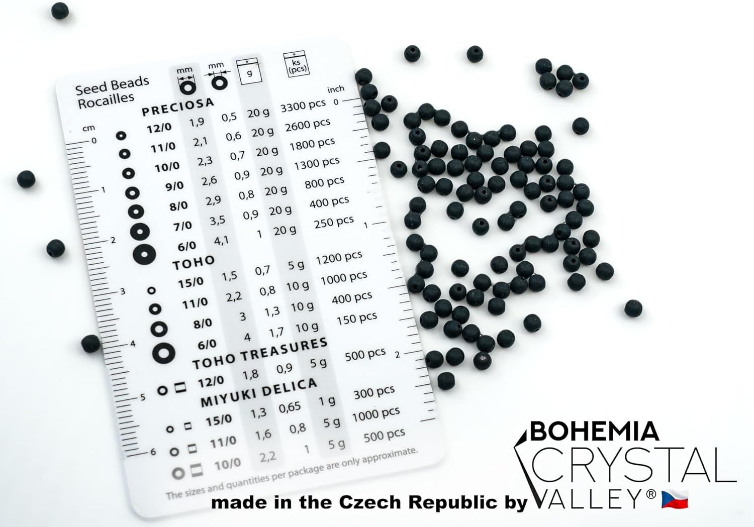 100 cuentas redondas de vidrio prensado de 0.12 pulgadas (0.118 in), cuentas pequeñas para encordar, negro azabache mate