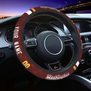 Washington – Fundas personalizadas para volante de automóvil, con número de nombre, antideslizantes, absorción de sudor, accesorios antideslizantes Washington – Fundas personalizadas para volante de automóvil, con número de nombre, antideslizantes, absorción de sudor, accesorios antideslizantes