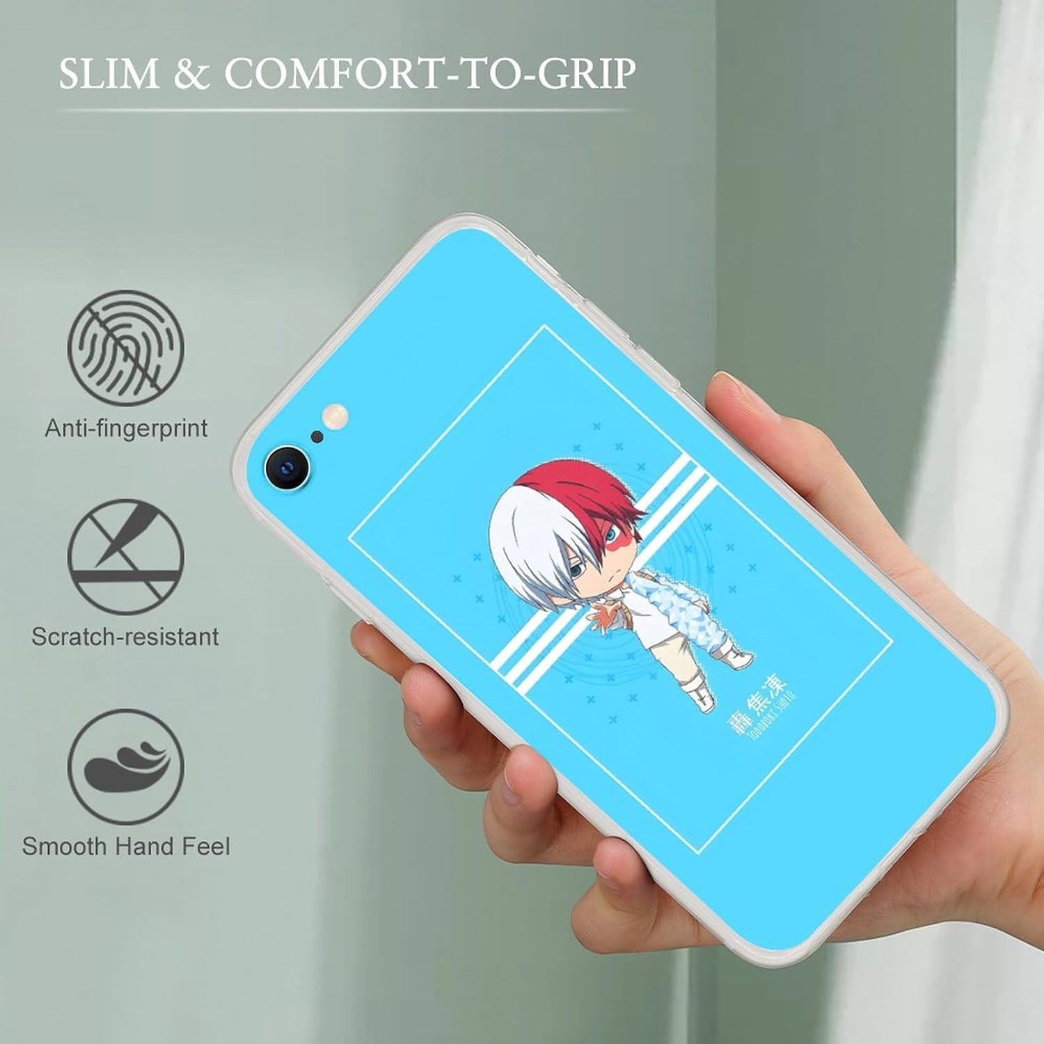 Para Samsung Galaxy A52 5G, Clase A Anime Todoroki Shouto #06 Transparente Protector Suave Silicona A Prueba De Golpes Suave TPU Claro Teléfono