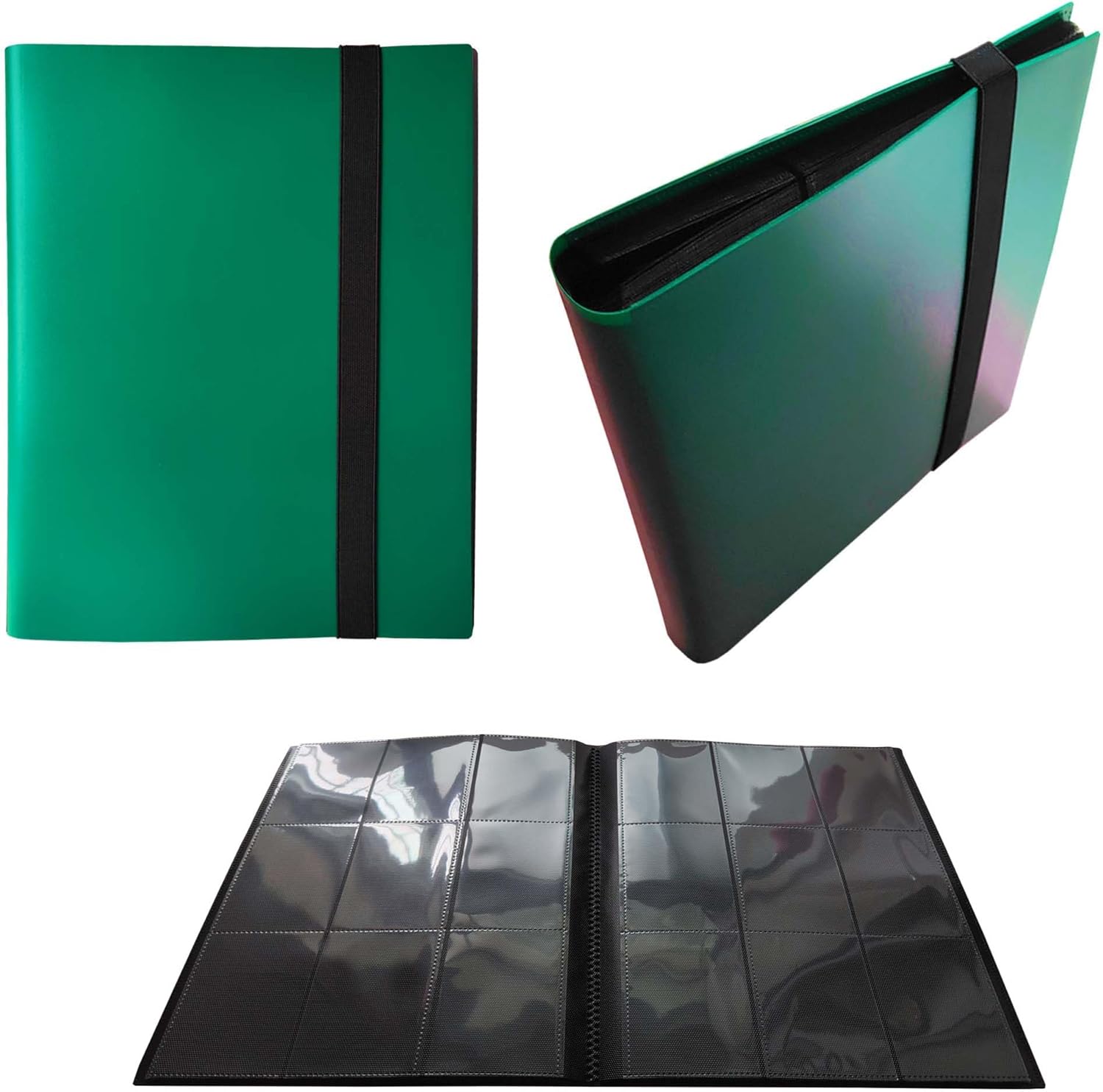 Carpeta de tarjetas coleccionables de 9 bolsillos, carpeta de tarjetas deportivas para TCG, MTG, fútbol, tarjetas de béisbol, 30 páginas, coloca