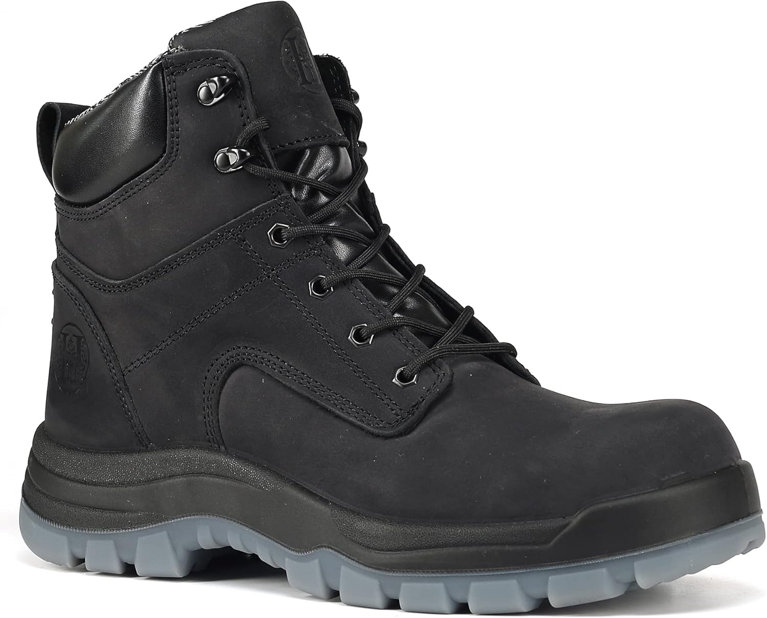 Botas de trabajo para hombre, 6 pulgadas, punta suave, resistentes al agua, antideslizantes, antipinchazos, ligeras, duraderas, transpirables