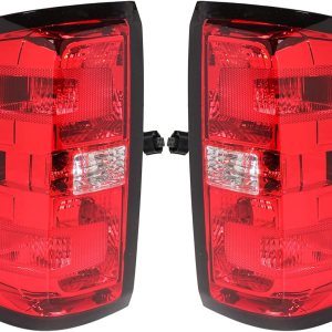 Luces traseras, montaje de lámparas de freno compatibles con Chevy Silverado 1500 2500HD 3500HD 2014-2018, luces traseras, lámparas de freno con Luces traseras, montaje de lámparas de freno compatibles con Chevy Silverado 1500 2500HD 3500HD 2014-2018, luces traseras, lámparas de freno con