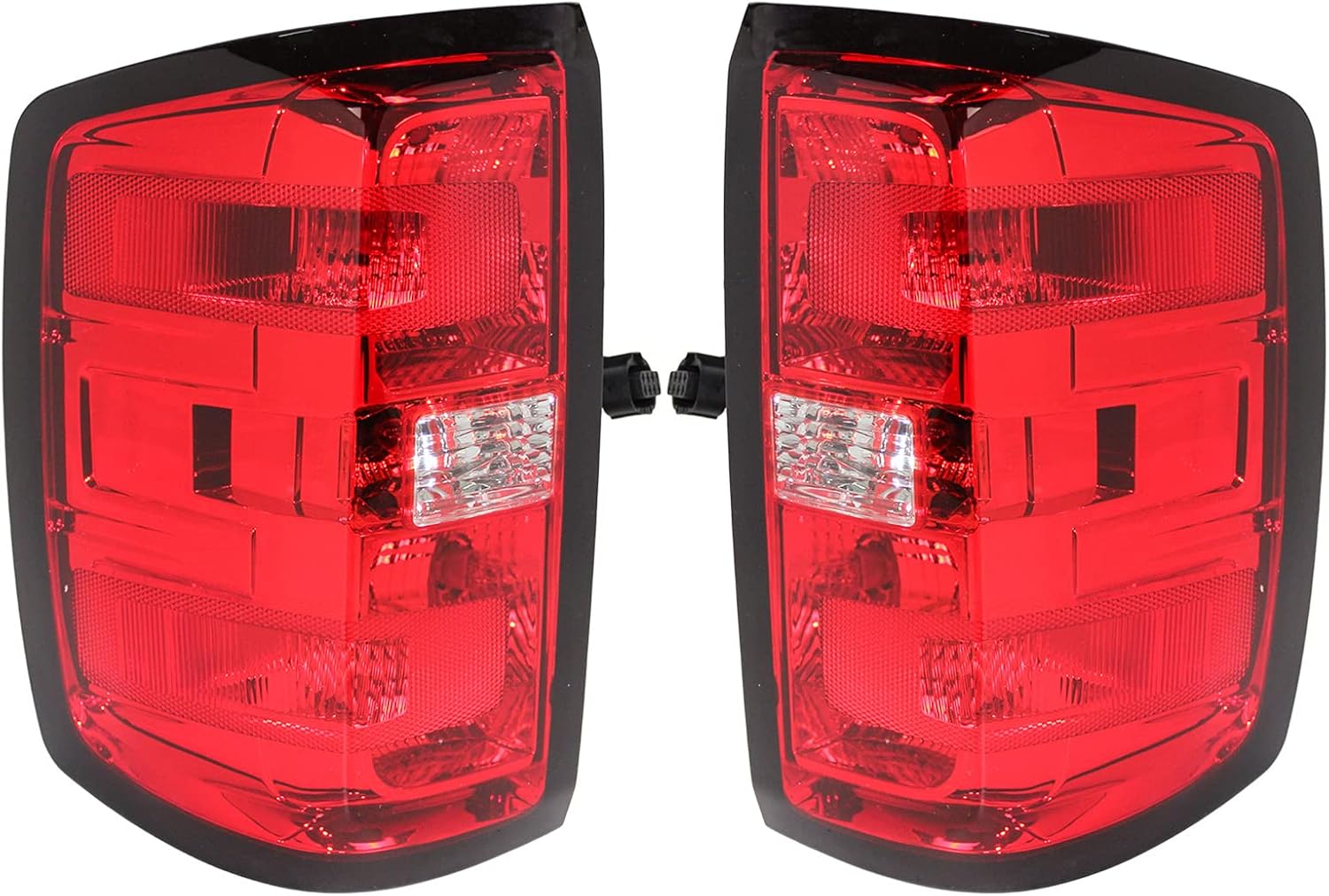 Luces traseras, montaje de lámparas de freno compatibles con Chevy Silverado 1500 2500HD 3500HD 2014-2018, luces traseras, lámparas de freno con