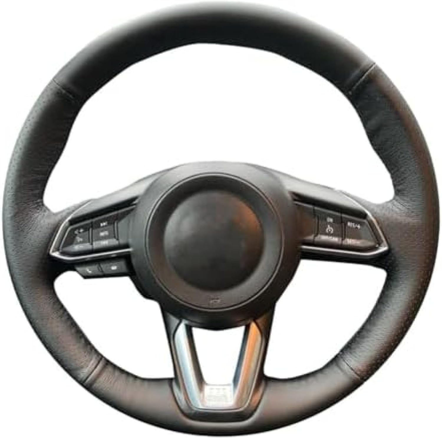 Hand Sewing Steering Wheel Cover,for Mazda CX-3 2017 2018,Blue Line Breathable Anti-Slip Protector Interior Accessories