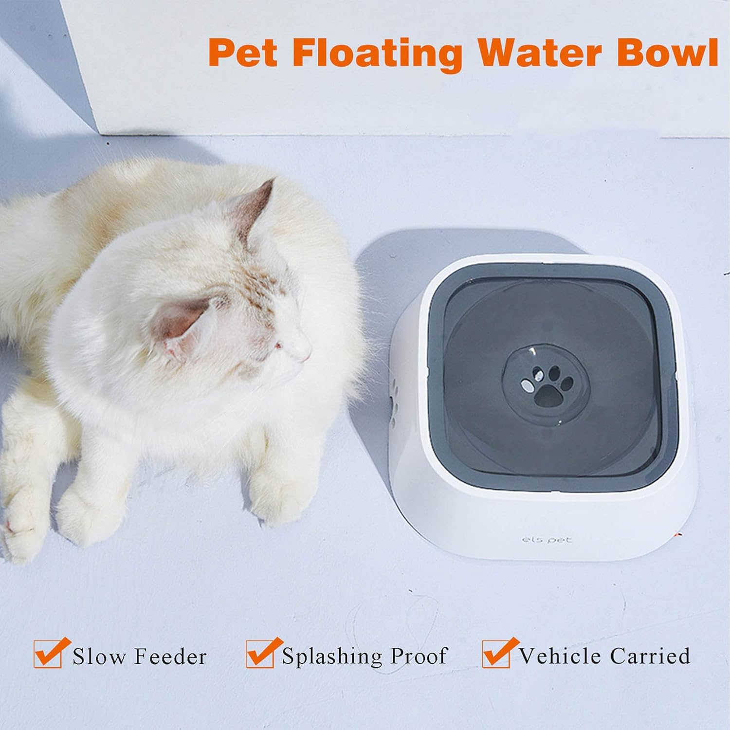 Cuenco para perros Tazón de agua para perros Tazón de agua para mascotas Alimentador de agua lento Tazón para perros Dispensador de agua