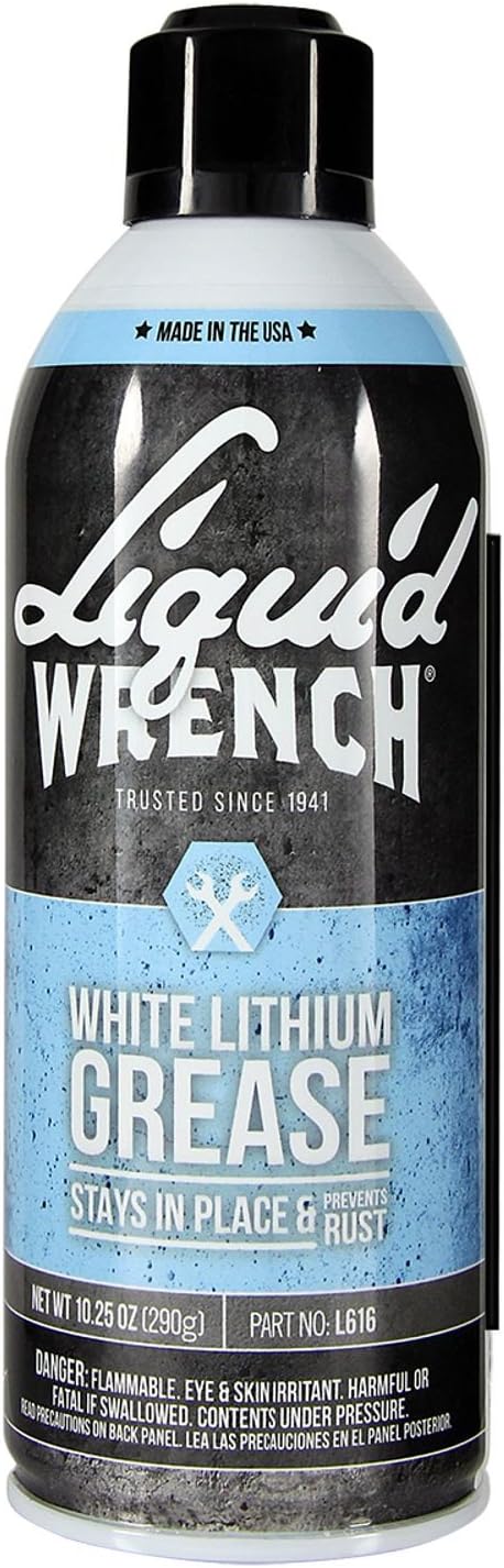 Liquid Wrench Grasa de litio, color blanco  8 oz, Blanco