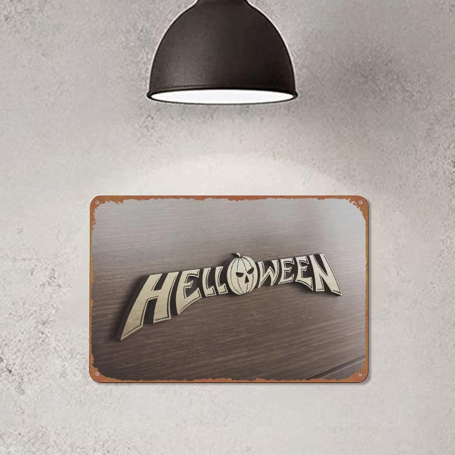 Helloween – Póster musical de banda de metal pesado, letrero de hojalata vintage, decoración de pared de metal único para el hogar, bar, comedor,