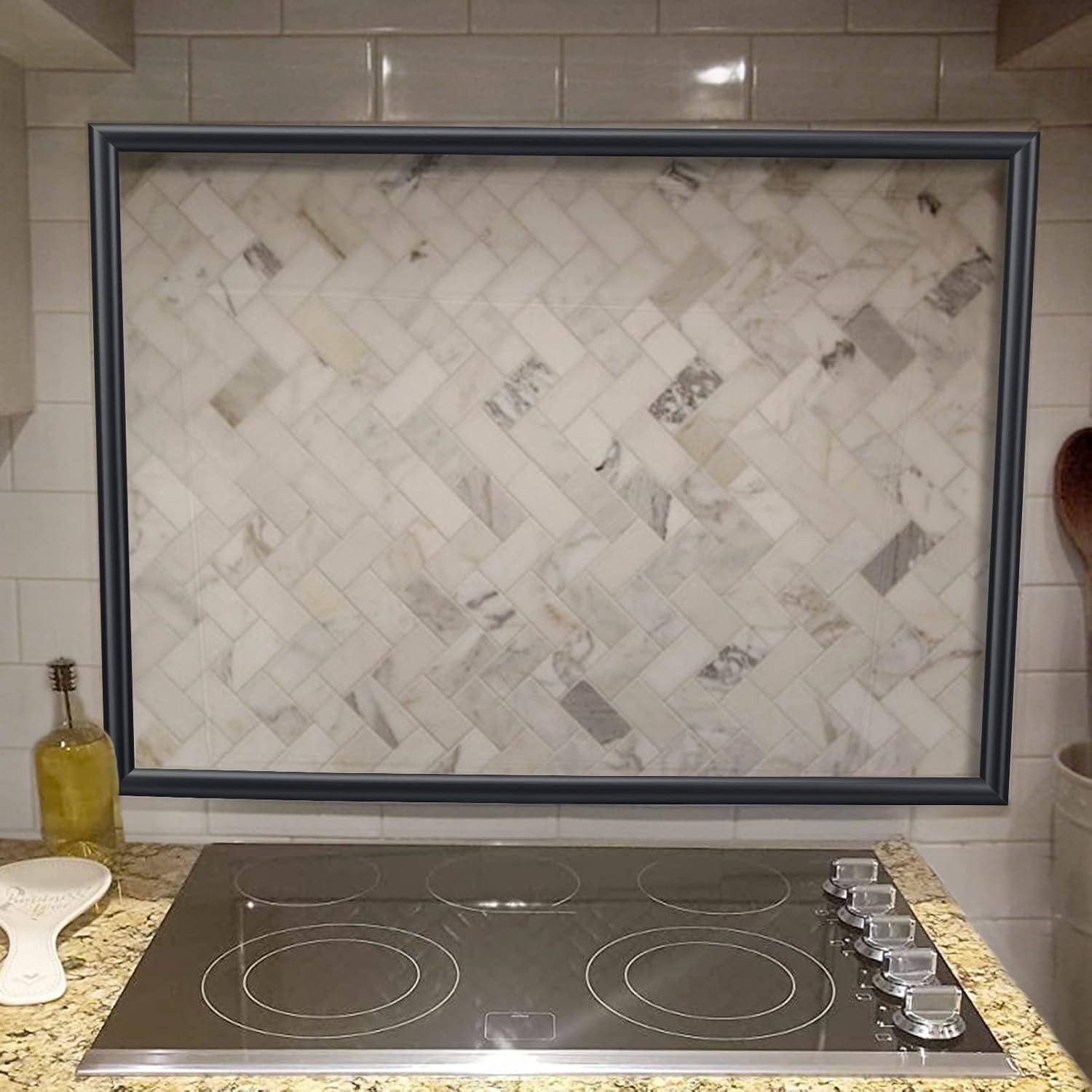 LONGKING Moldura para despegar y pegar de 10 pies, moldura para paredes, bordes, bordes, azulejos contra salpicaduras, borde flexible y