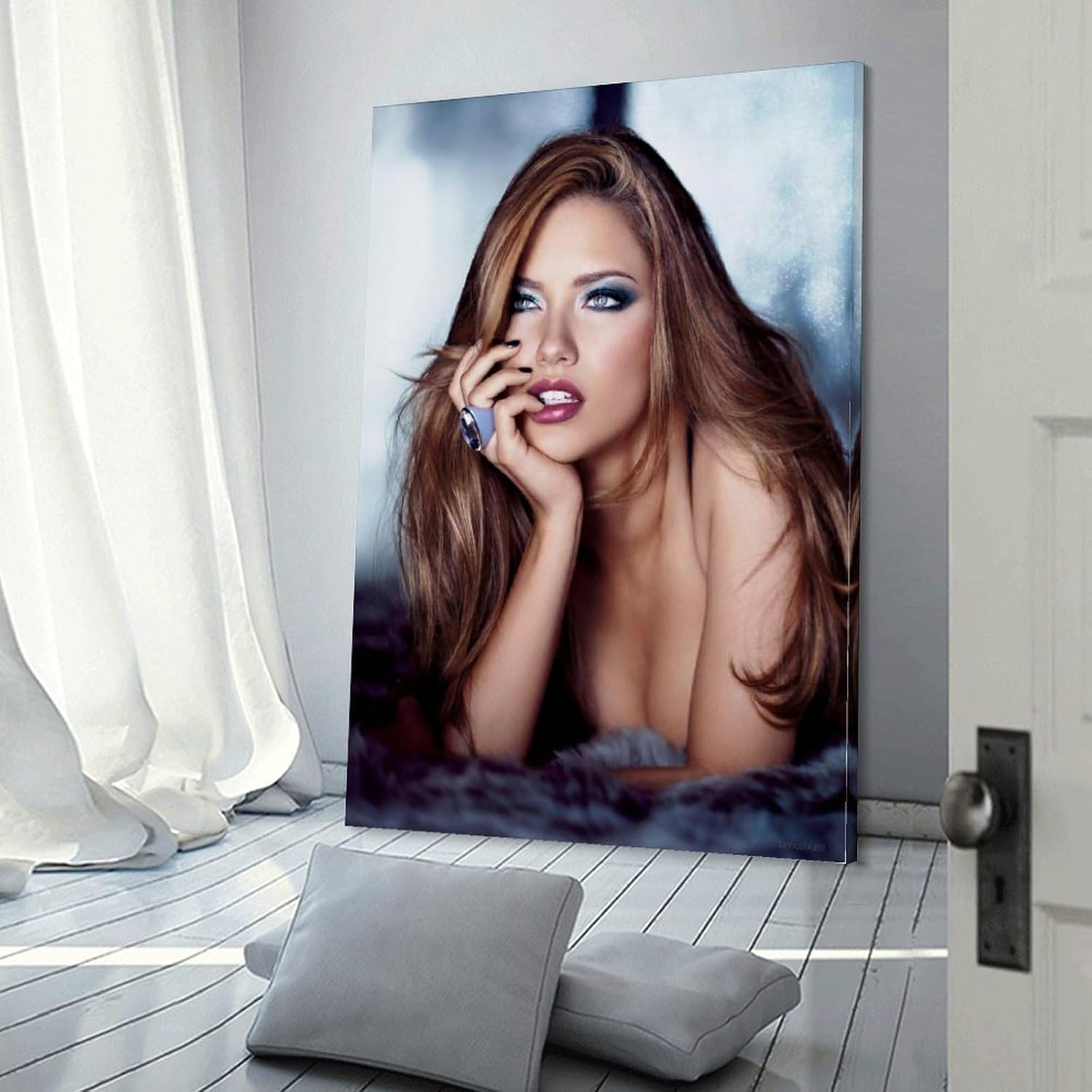 Habitaciones Afiches Estética Adriana Lima Afiches Sexy Pintura De Lona Afiches Y Estampas Arte De P Póster Pintura Decorativa Lienzo Póster de