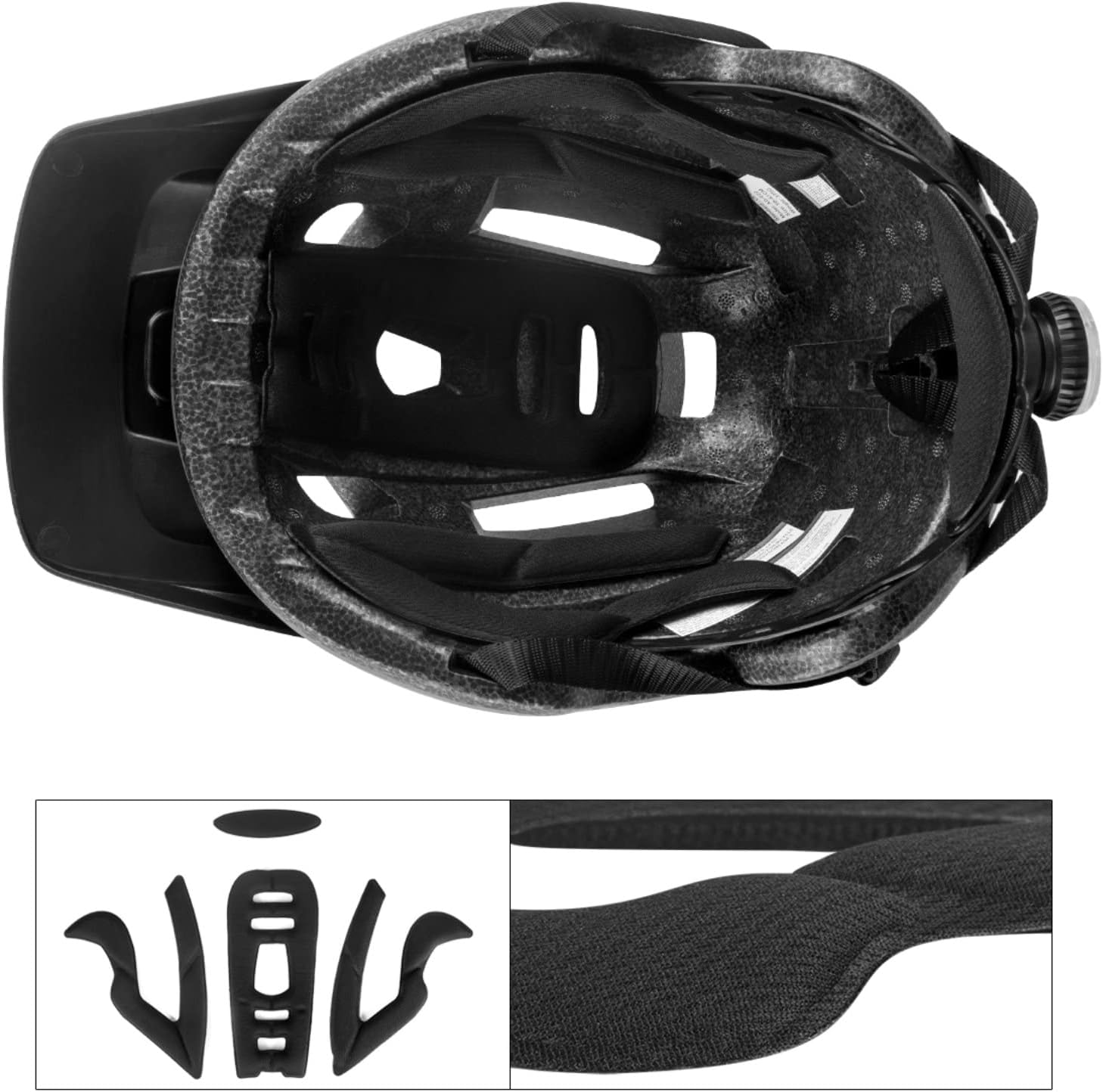 BATFOX Casco de bicicleta, casco de bicicleta de montaña para hombres, mujeres, adultos y jóvenes con luz trasera de seguridad 22.0-24.0 in