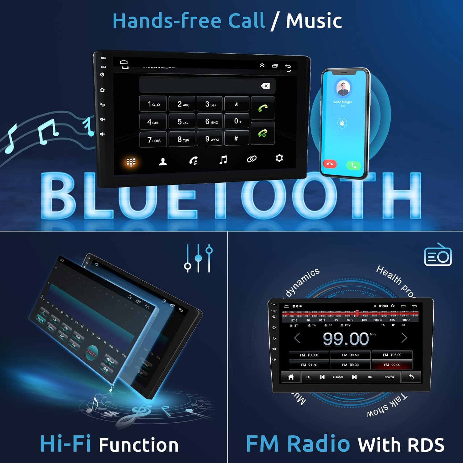 Radio de coche para Honda CRV 1997-2001 Android estéreo de coche con Carplay Android Auto, pantalla táctil de 9 pulgadas, estéreo de coche,