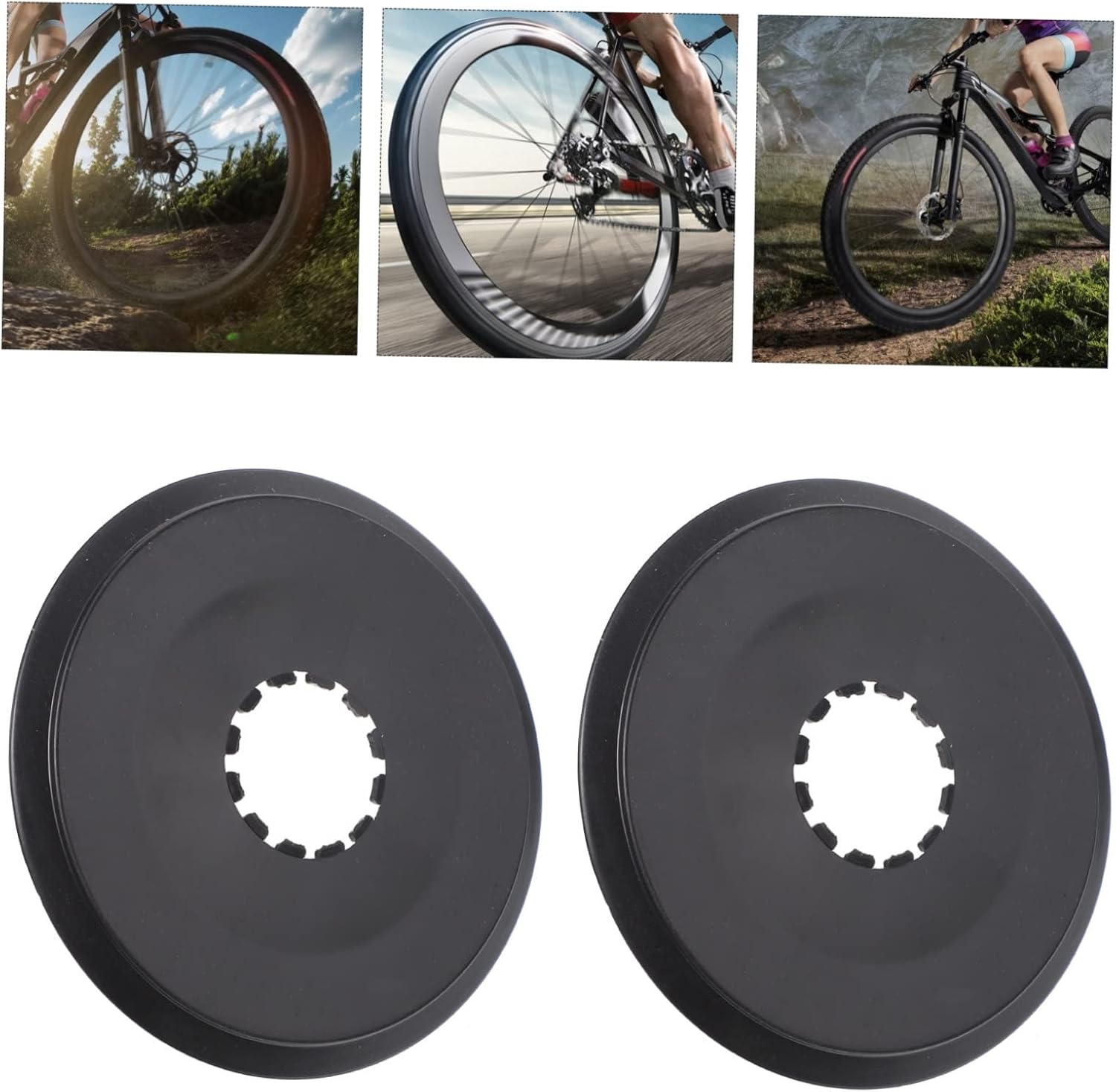 BESPORTBLE 10 Uds. Cubierta del volante de la bici Piñón de bicicleta Radios Freewheel Protector de radios Protector de placa Protector de la placa