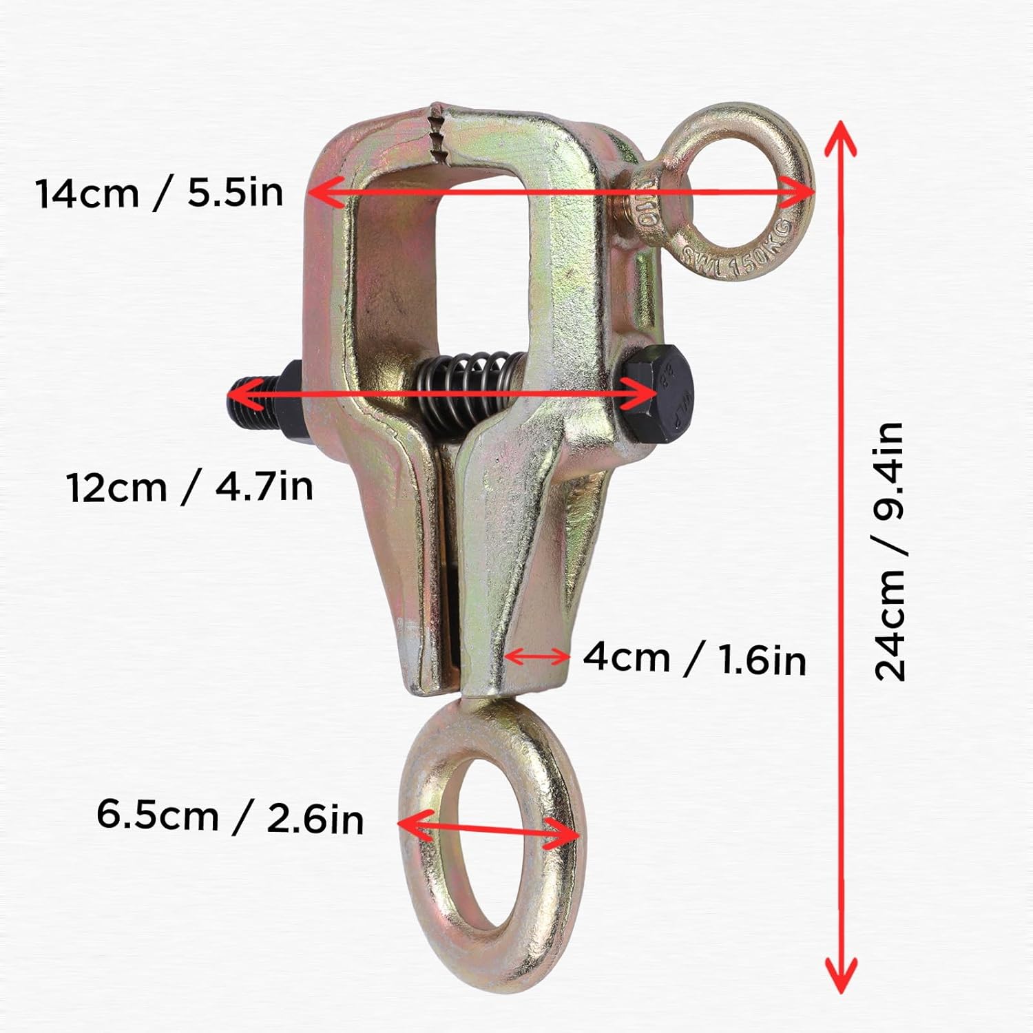 Abrazadera de tracción de carrocería automática, 5 toneladas de 2 vías (superior y recta), agarre de cuerpo automático, abrazadera de tracción