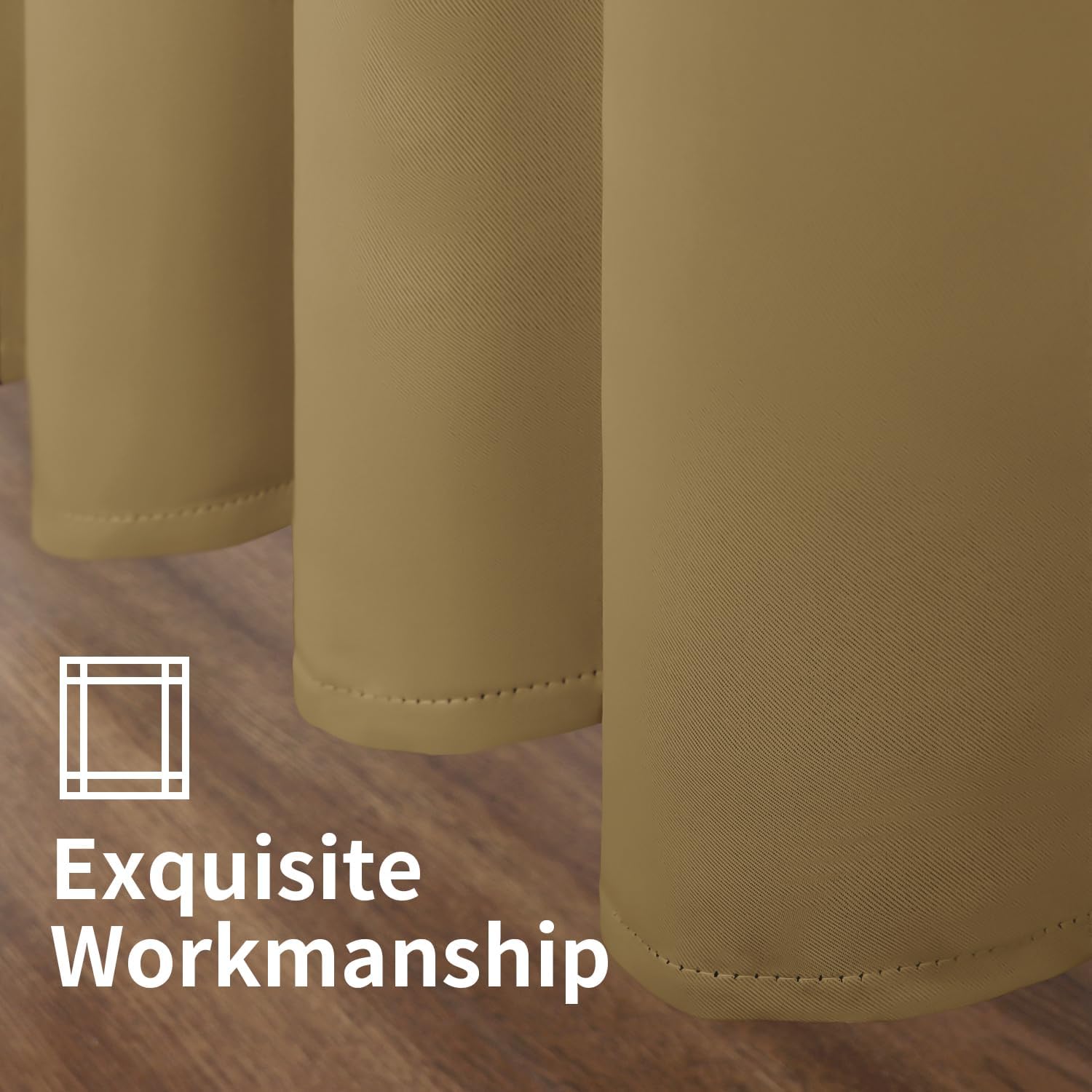 YoungsTex Cortinas opacas para dormitorio, con aislamiento térmico y ojales, cortinas de oscurecimiento y reducción de ruido para sala de estar, 2