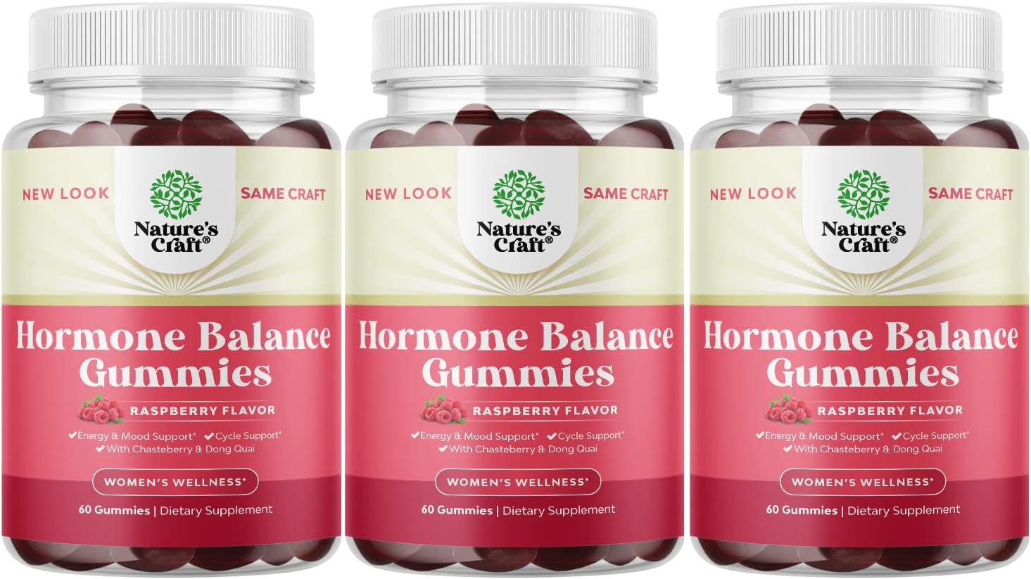 Equilibrio hormonal para mujeres de todas las edades – Gomitas de síndrome premenstrual y suplementos de apoyo para el ciclo para mujeres con