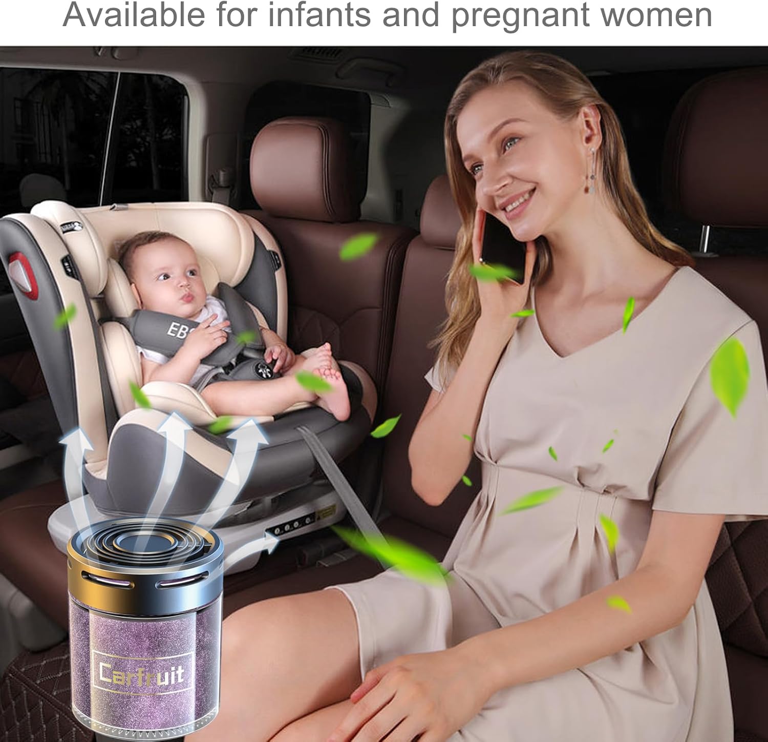 Ambientadores de aire en gel con brillantina, fragancia para automóvil de larga duración, eliminador de olores de humo para mujeres y hombres en el