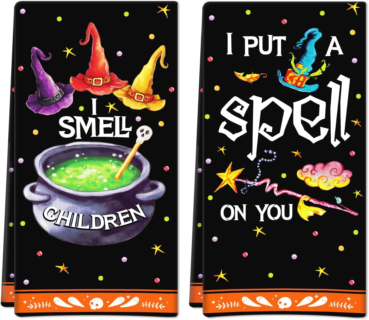 FLYAB Toallas de cocina de Halloween para cocina, Halloween, decoración de cocina, toallas de mano de Halloween para baño, regalos de inauguración