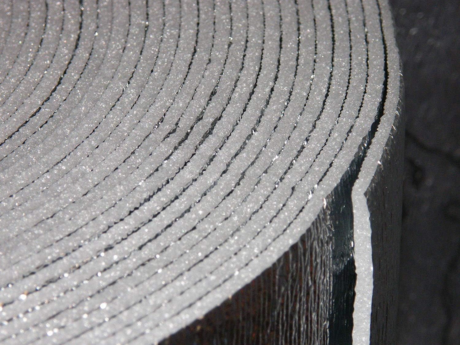 Rollo de 4 x 43 pies (172 pies cuadrados) para coche, camioneta, SUV, RV, cámper, aislamiento acústico y barrera de calor radiante, aislamiento