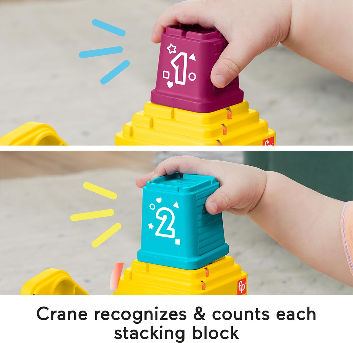 Fisher-Price Juguete de aprendizaje para bebés y niños pequeños con bloques, luces, música y sonidos para bebés a partir de 9 meses