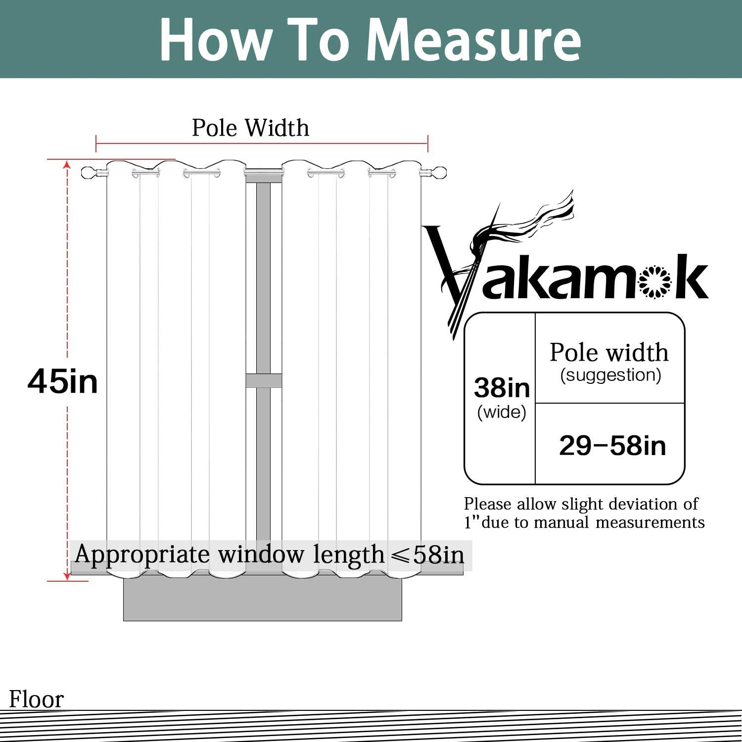 Yakamok – Cortinas blackout para habitación, con ojales, térmicas, para oscurecer la habitación o sala, juego de 2 paneles