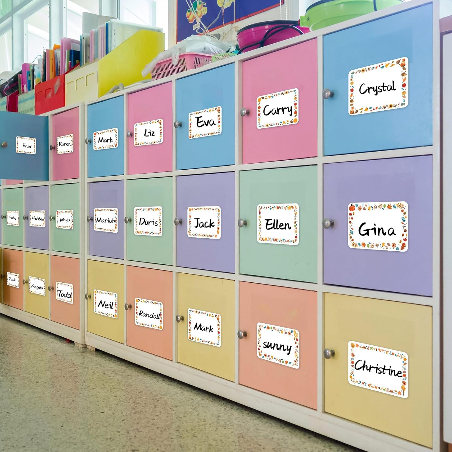 240 etiquetas adhesivas con nombre de Acción de Gracias para niños, para otoño, para el aula, etiquetas de nombre de fiesta, etiquetas de nombre